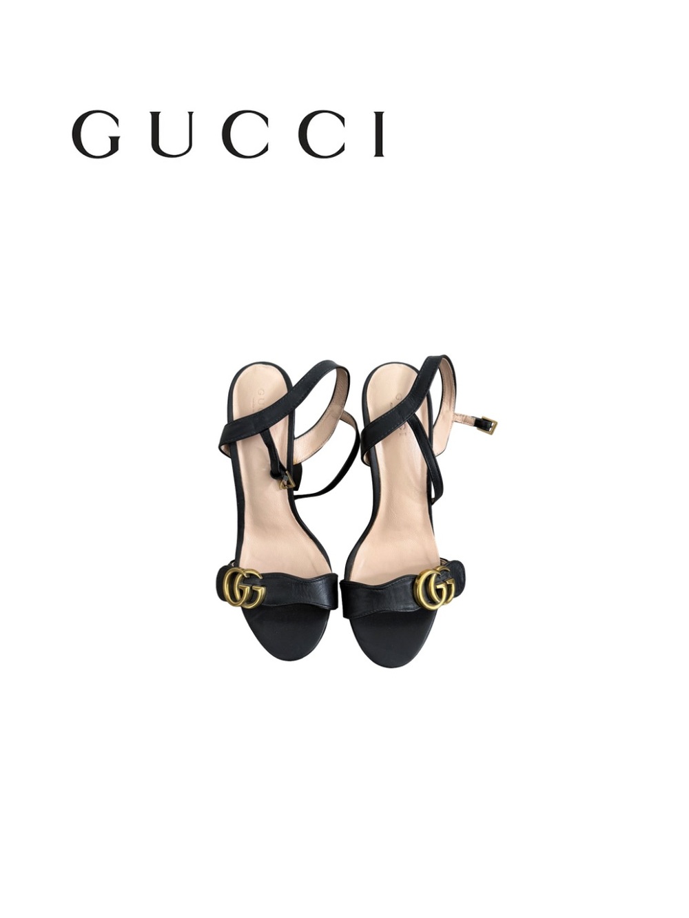 Gucci Black Leather Heels